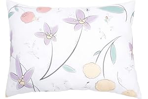 JumpOff Jo – Toddler Pillow for Kids, No Pillowcase Needed, Kids Travel Pillow, 100% Cotton Cover, Hypoallergenic, Machine Washable – 14”x19 (Floral)