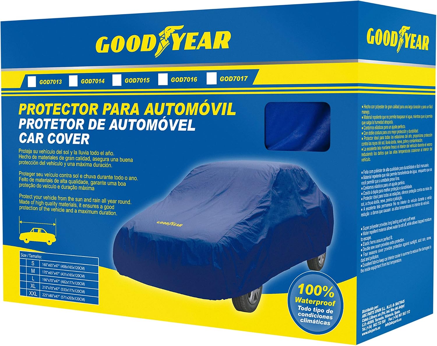Goodyear GOD7017 Car Cover Size XXL, blue - Image 5