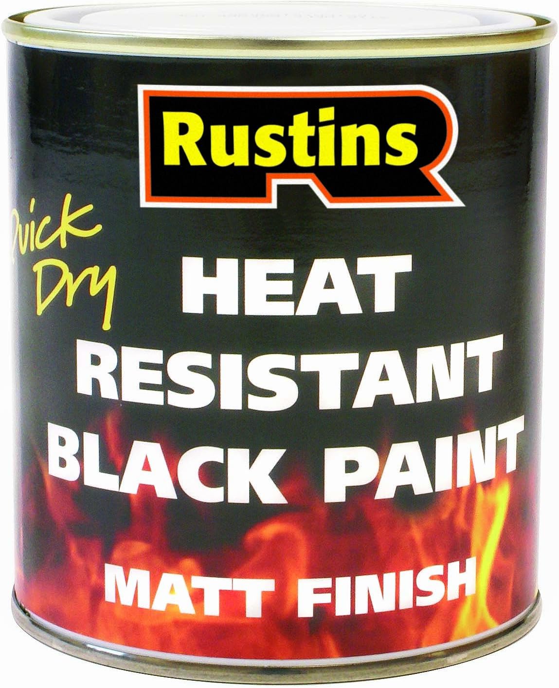 Rustins HRMB500 Quick Dry BlackPaint, Heat Resistant Black Paint 500ml Amazon.co.uk DIY & Tools
