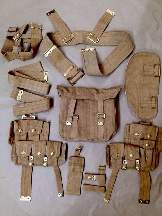 WWI BRITISH P08 WEBBING SET (10 PCS) REPRODUCTION Amazon.ca Sports