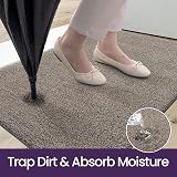DEXI Dirt Trapper Door Mat Indoor 50x80 cm Non-Slip Machine Washable Brown-Blue view 4
