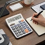 OSALO OS-6M Calculator 12 Digit Large Display Solar Desktop Office view 3