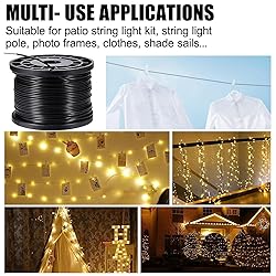 UGarden Upgraded Outdoor String Light Hanging