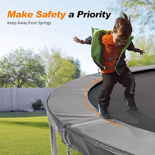 Exacme Trampoline Pad Replacement 15 Foot, Round Safety Frame Pad