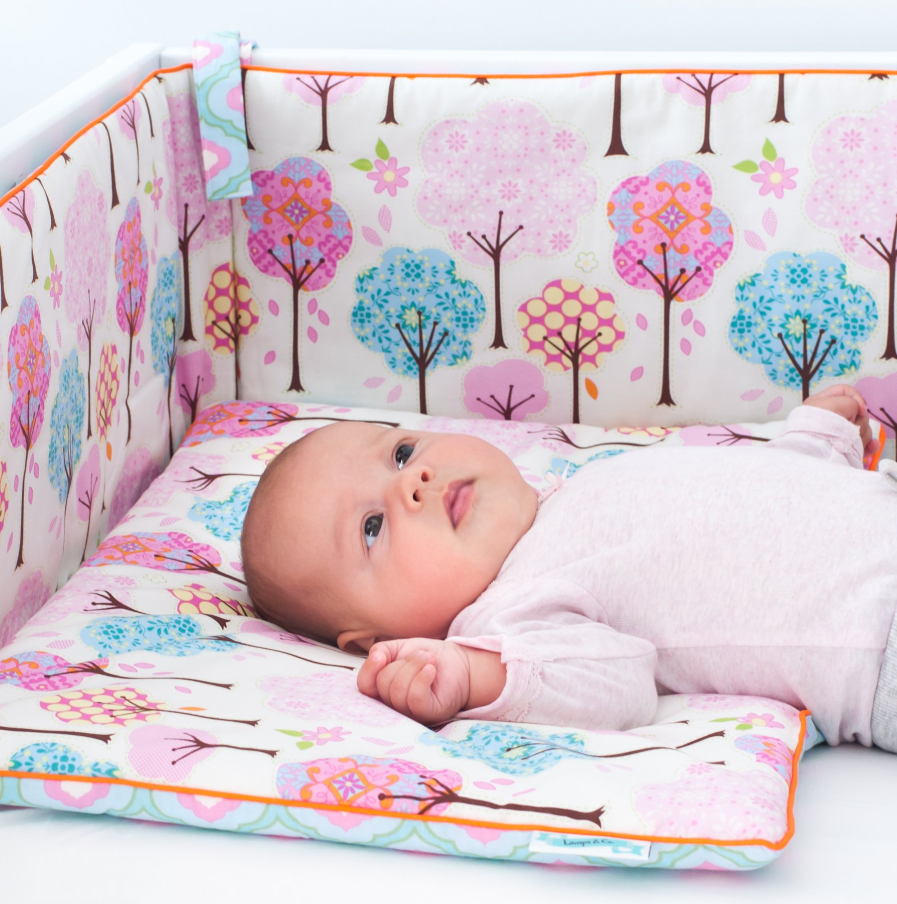 Baby Girl Princess Luxury Cot Crib Nursery Children Bedding
