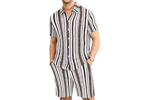 TURRLUDY 2 Piece Hawaiian Outfit Vacation Short Sets Tropical Shorts Set Outfits Casual Breathable Beachwear