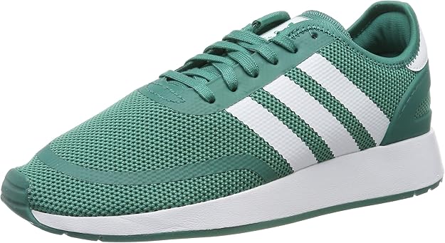 adidas Unisex Kidsâ N-5923 J Gymnastics Shoes, Green (Active Green/FTWR White/Active Green 