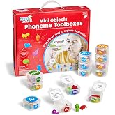 hand2mind Mini Object Phoneme Toolboxes, Phonics Manipulatives, Ages 3+ | Kids Speech Therapy Tools, Kindergarten Reading Classroom Must Haves, Learning Alphabet and Letter Sounds
