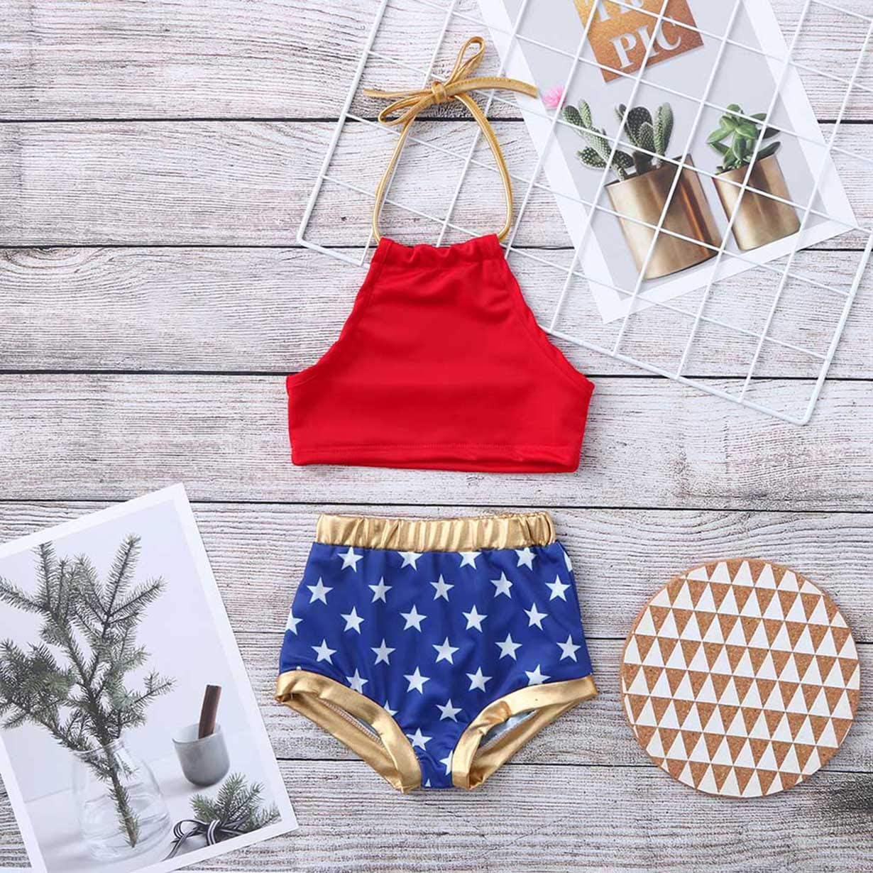 girls 4th of july bathing suit