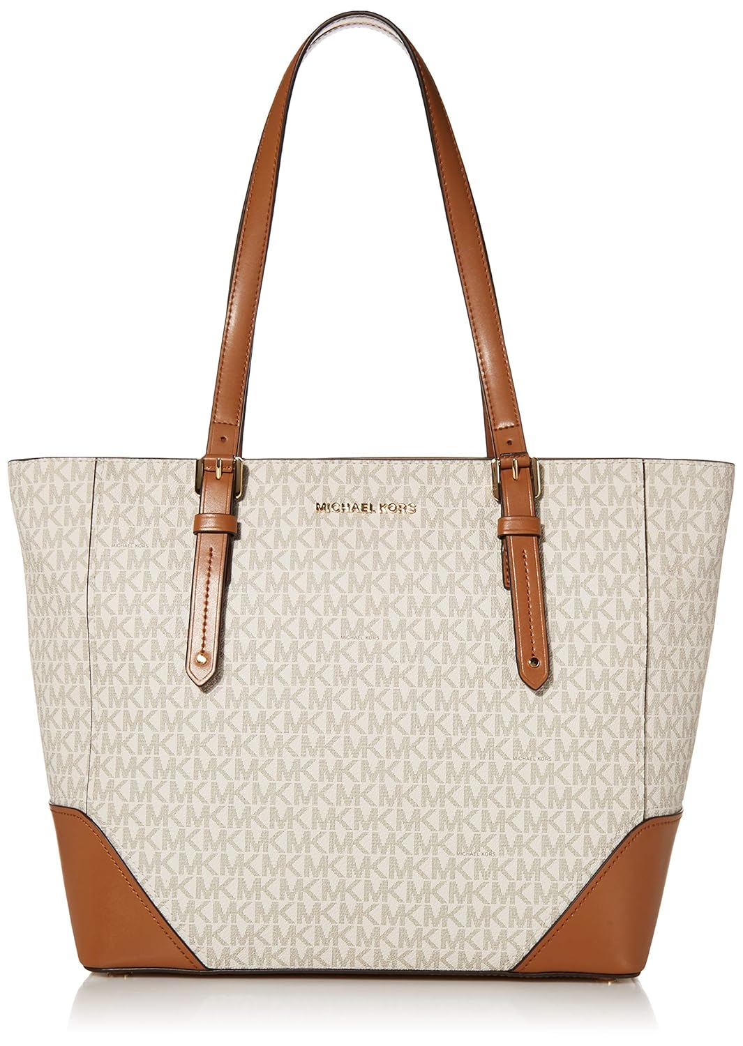 Buy MICHAEL Michael Kors Aria Large Tote Vanilla/Acorn One Size at