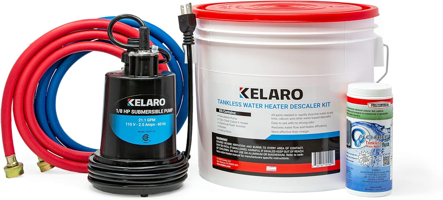 Kelaro Tankless Water Heater Kits - Calci-Free (Calci-Free) - - 
