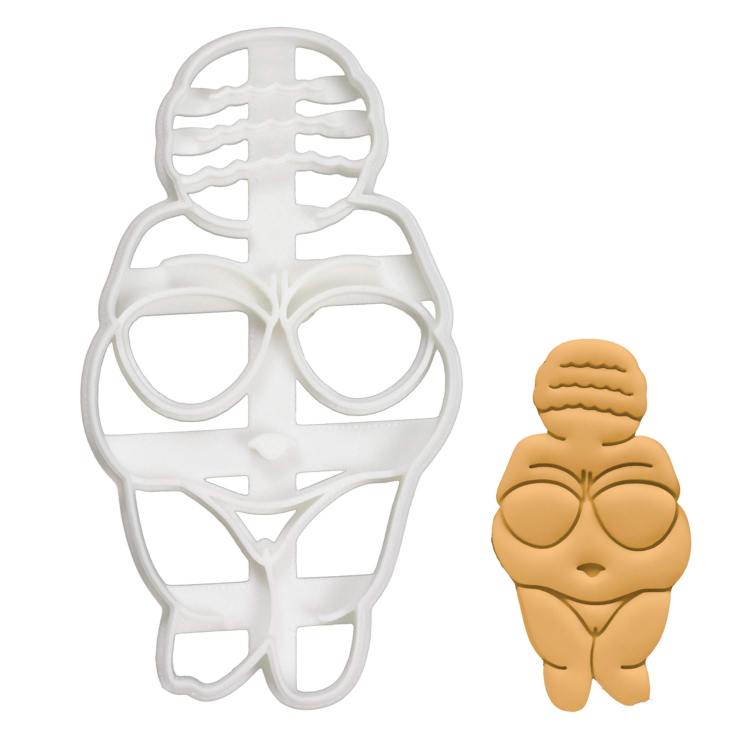 BAKERLOGY Venus of Willendorf Cookie Cutter - Detailed Biscuit Cutter Design for Baking and Crafts, Ideal on Fondant, Dough, Clay
