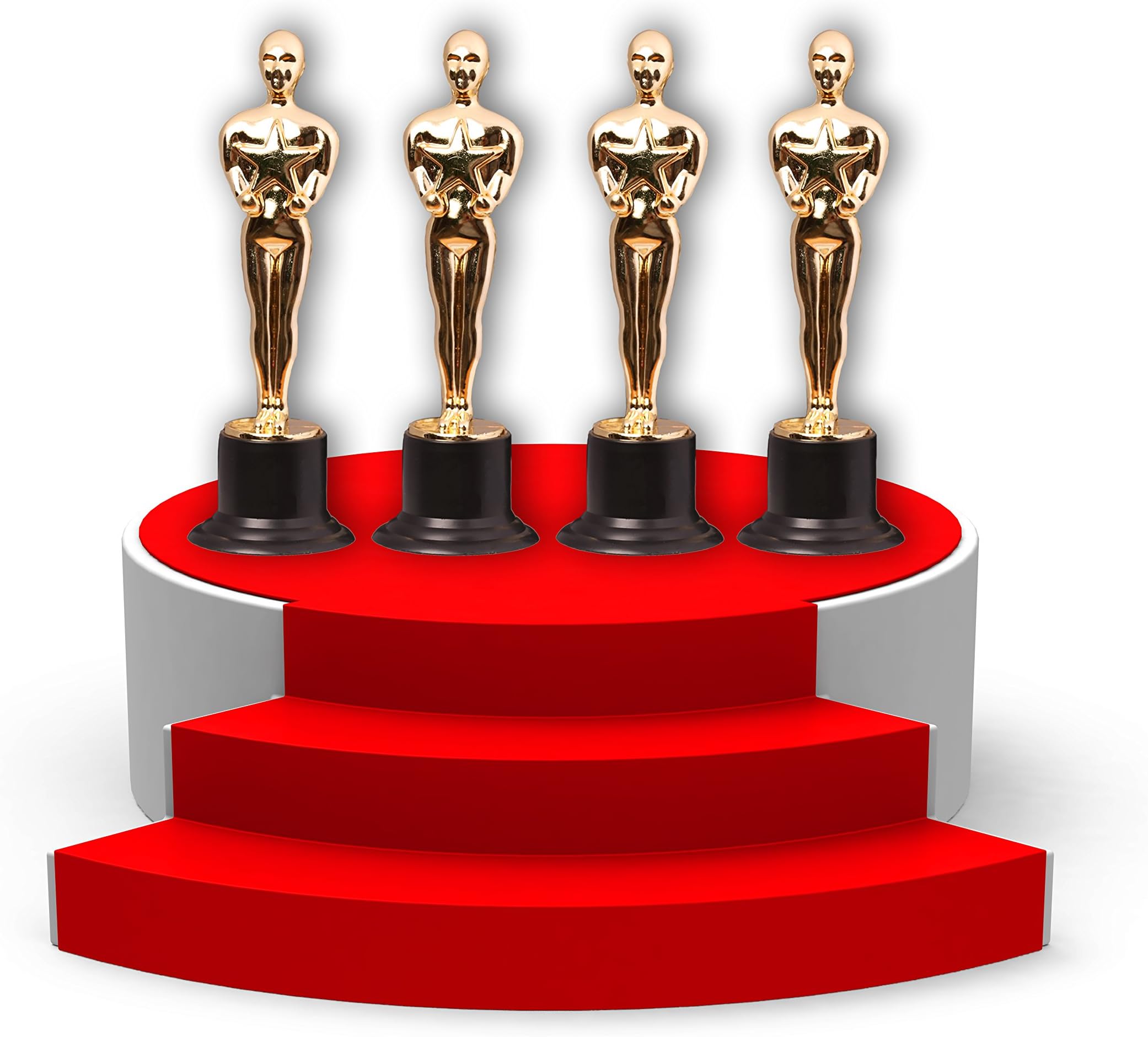 Kangaroo, Gold Award Trophies, 6" Statues (18 Pack)