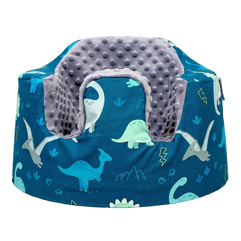 Teal Dinosaur Bumbo Seat Cover, Handmade Cover for Floor Seat Bumbo, Fitted Bumbo