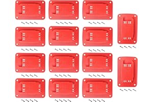 RISELION Tool Holders for Milwaukee M18 18V Tool Drill Driver, Wall Mount Drill Holder with 56 Screws (14 Packs, w/56 Screws, No Tools)