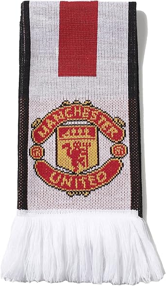 Amazon Com Adidas Manchester United Fc Scarf White Real Red Black Clothing