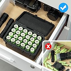 JJC 24 Slots 21700/20700 Battery Case Holder, IP67