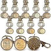 Fumete Christian Keychain Bulk Bible Verse Religious Inspirational Quote Bible Keychain Study Group Church Sunday Pastor Gift