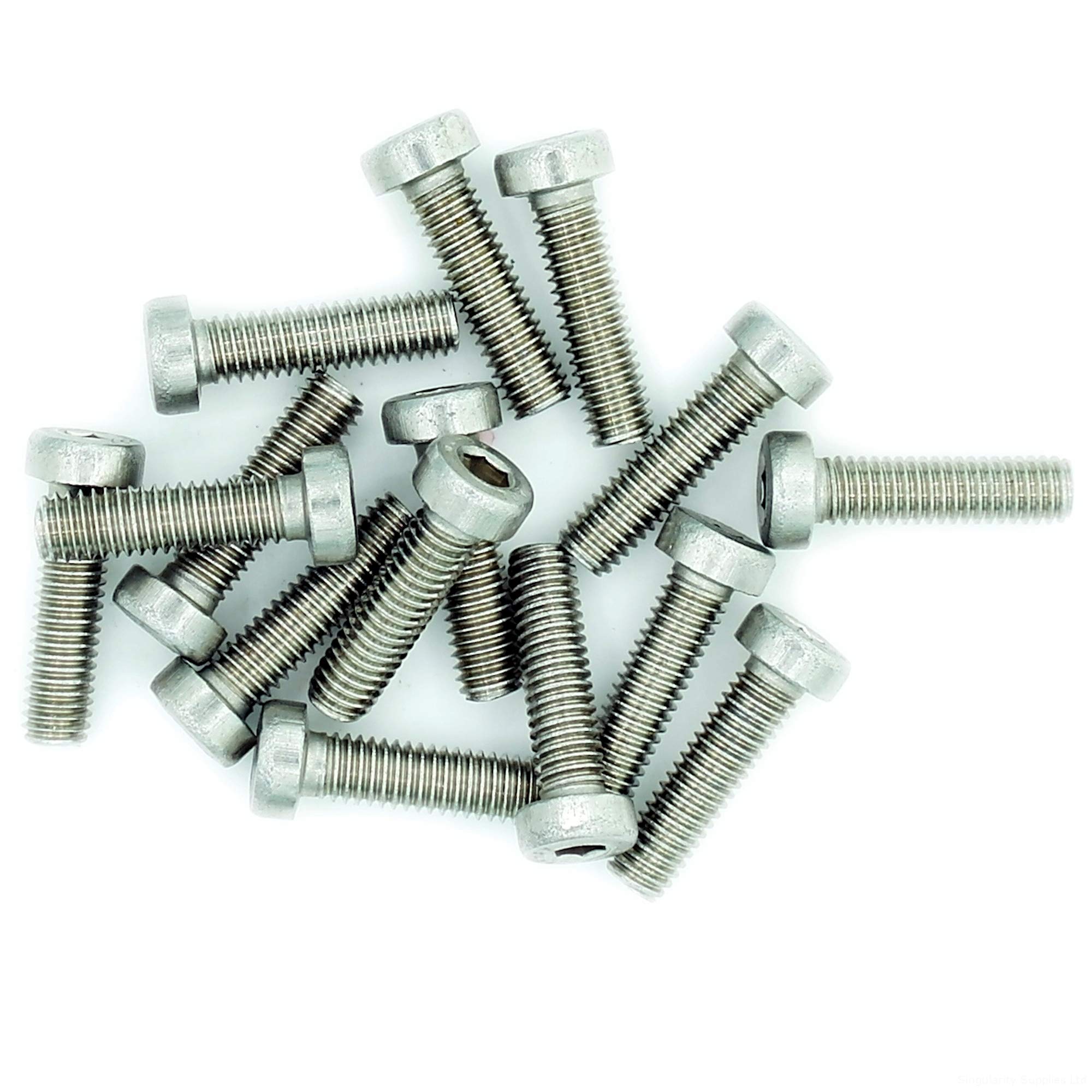 M3 (3mm x 5mm) Hex Socket Cap Screw (Bolt) (Low Head) - Stainless Steel (A2) (Pack of 20)