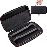 MAGICLULU Wireless Microphone Case Large Capacity Mic Storage Bag with Thick Sponge Protective Interior Portable Handheld Carrying Case for Travel and Outdoor Use 11.81X5.90X2.75In