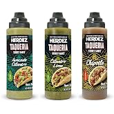 Herdez Taqueria Street Sauce Variety Pack, Avocado Cilantro, Cilantro Lime, Chipotle, 9 oz Bottles(pack of 3)