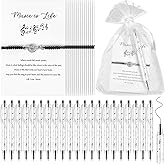 EYNDYN 48 Sets Music Gift for Women Men Black Music Bracelet Musical Note Ballpoint Pens with Organza Bags Card Music Themed Gifts Bulk for Music Lovers Band Choir Teacher Grad Music Party Favor