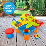 abeec Sand And Water Table 25pc with Stool Toddlers 18m+ Outdoor Toys view 5