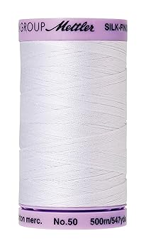 Mettler Silk-Finish Solid Cotton Thread, 547 yd/500m