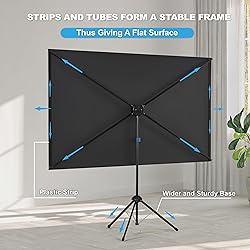 Projector Screen and Stand, Portable Projector