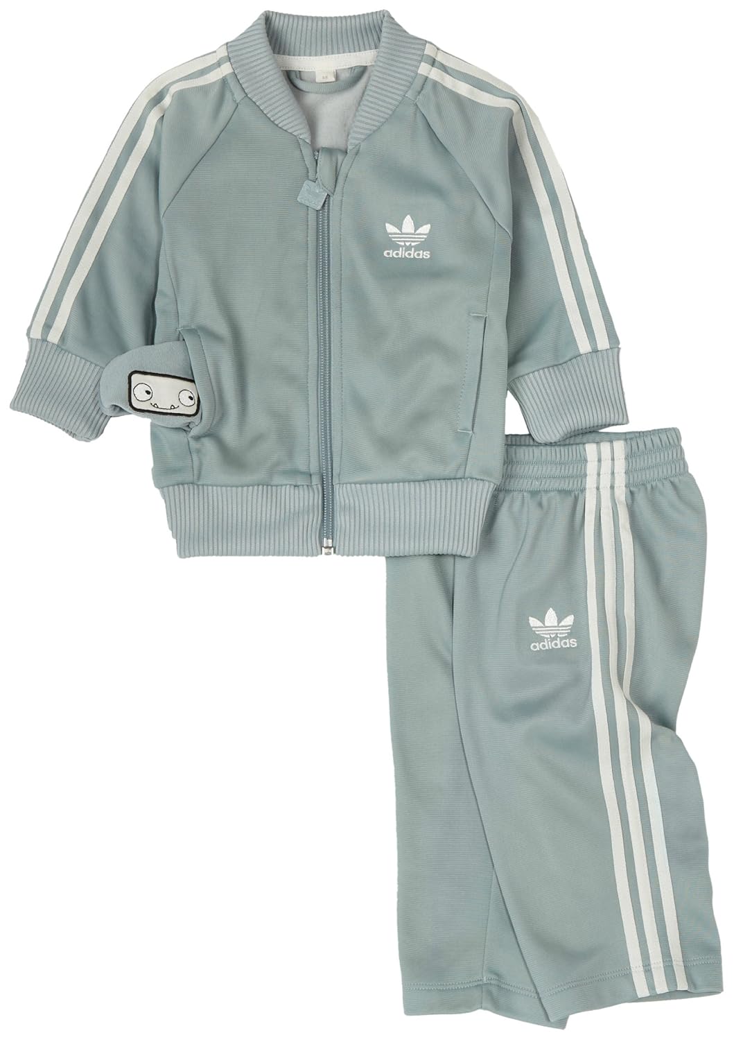 silver adidas tracksuit