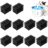 10 Pcs Black Sponge Filter, Cat Fountain Filters for 92oz/2.8L Automatic Pet Fountains, Pet Fountain Filter Replacement for Cat and Dog(Black)