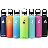 Hydro Cell Stainless Steel Water Bottle with Straw & Standard Mouth Lids (32oz 24oz 20oz 16oz) - Keeps Liquids Hot or Cold wi