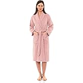 TowelSelections Womens Robe 100% Cotton Terry Cloth Towel Bathrobe Luxuriously Soft Shawl Collar Bath Robe for Women