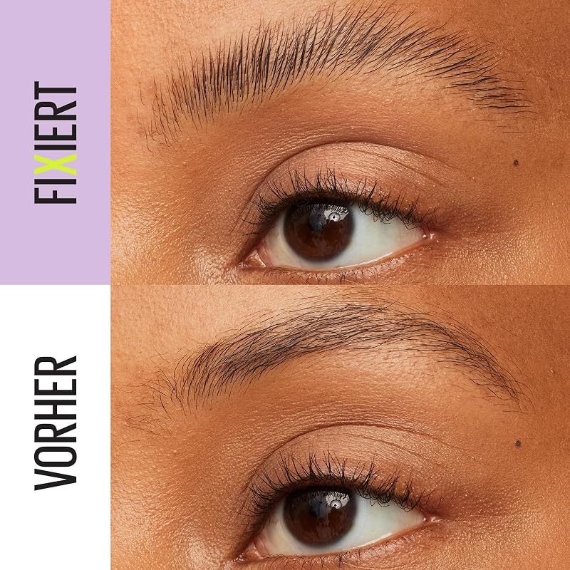New York Augenbrauengel, Für definierte Augenbrauen, Starker Halt ohne abzublättern oder zu kleben, Integriertes Styling-Bürstchen, Super Lock Brow Glue, Transparent, 8 g