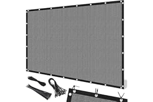 Artpuch 90% Sun Shade Cloth, 6 x 16 FT Pergola Shade Cover Canopy with Grommets, Sun Screen Fabric Tarp for Patio, Outdoor, G