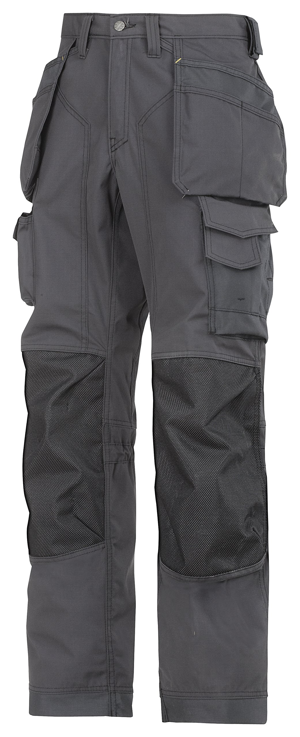 Snickers 32235804044, Floor Layer Trousers ,Steel Grey/Black ,44, Reg 44 (W30 L32)