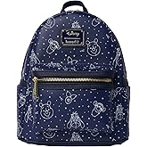 Loungefly Winnie the Pooh Navy Mini Backpack Handbag Constellation Print Double Strap Shoulder Bag
