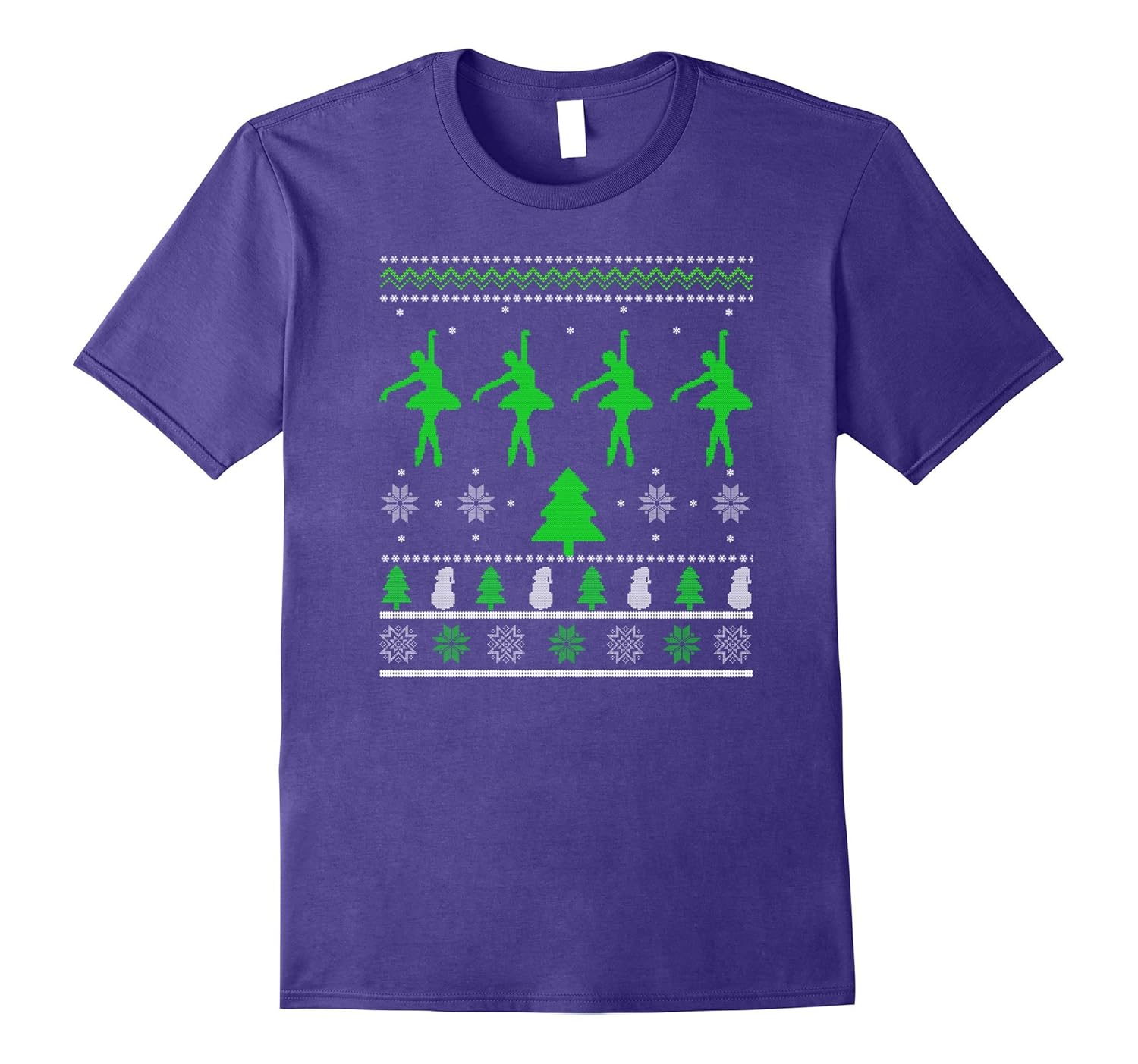 Ballet Dance Christmas Ugly Style T-Shirt-ANZ