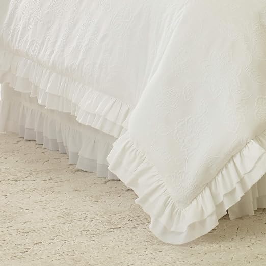 Bedding New Simply Shabby Chic White Eyelet Bedskirt Cal King Queen Or Twin Bed Skirt Sudovyipysar Org Ua