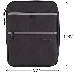 Five Star Zipper Binder, 1 Inch 3-Ring Binder with