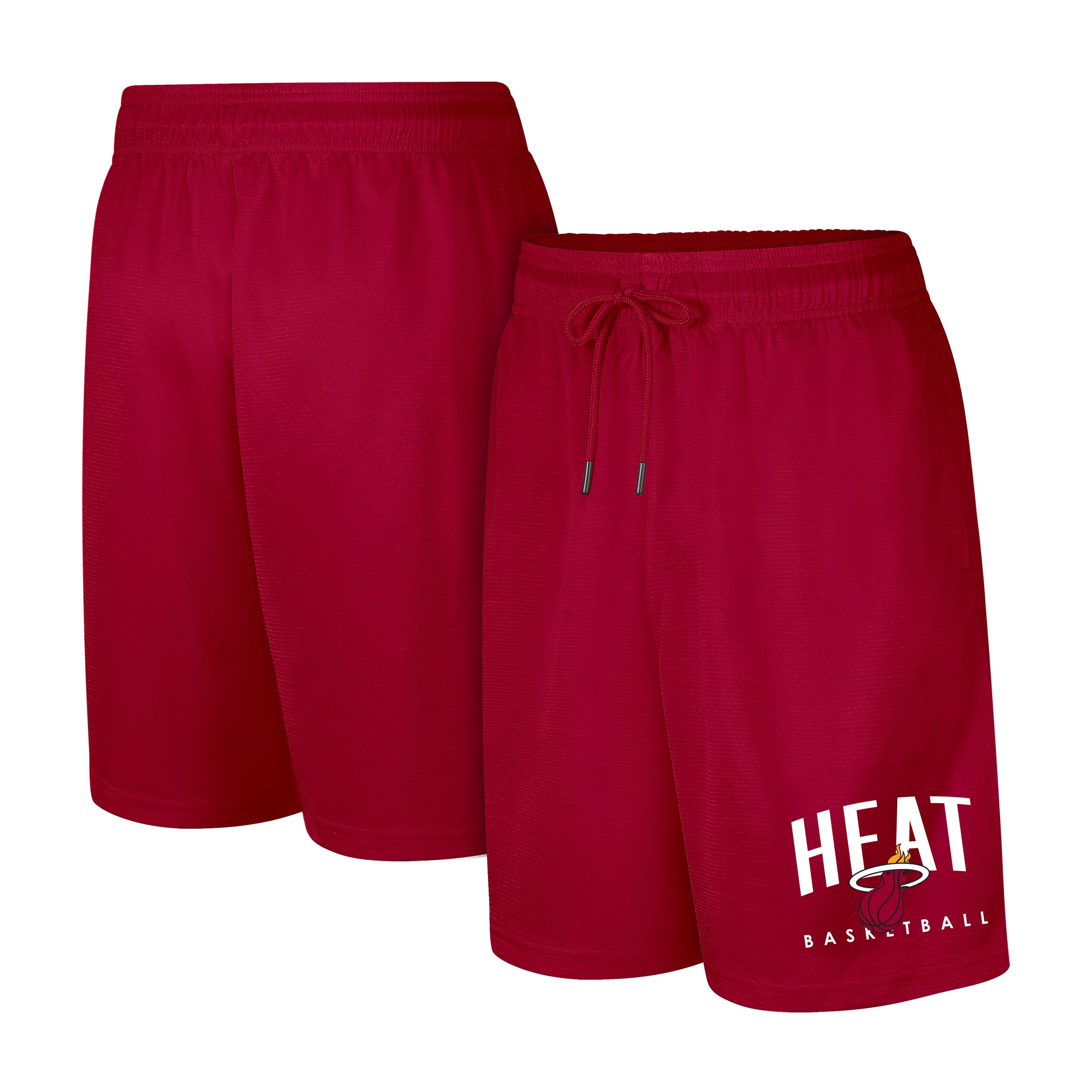 Ultra Game NBA Official Men’s Teamster Basketball Shorts, Miami Heat, Team Color, XXX-Large Image