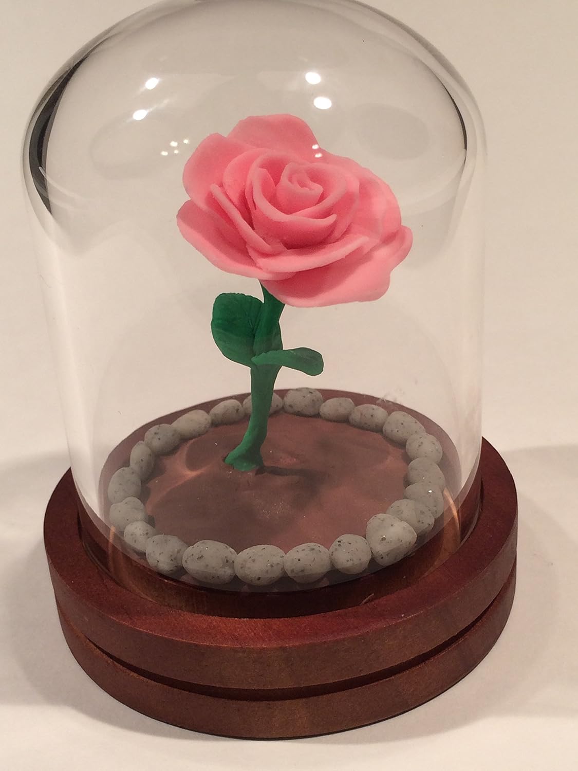 Beauty and the Beast Rose Dome, light pink rose dome