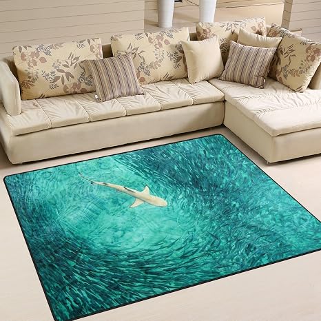 Amazon De Use7 Unterwasser Welt Teppich Hai Jagd Fischbereich