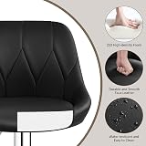 Yaheetech Modern Barstools Set of 2 Height Adjustable Swivel Black view 6