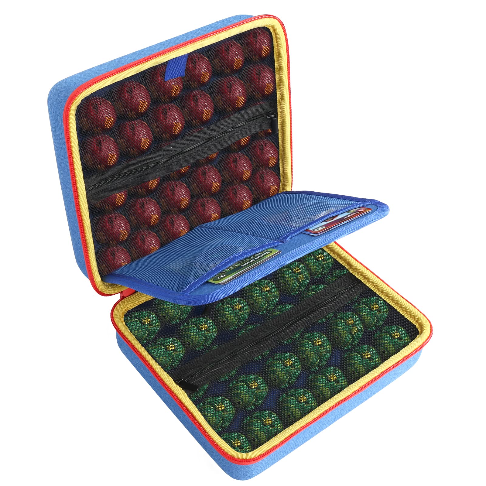 co2CREA Hard Baku Toys Storage Case for Bakugan Collectible Action Figures Carrying Box with Mesh Pocket, Case Only