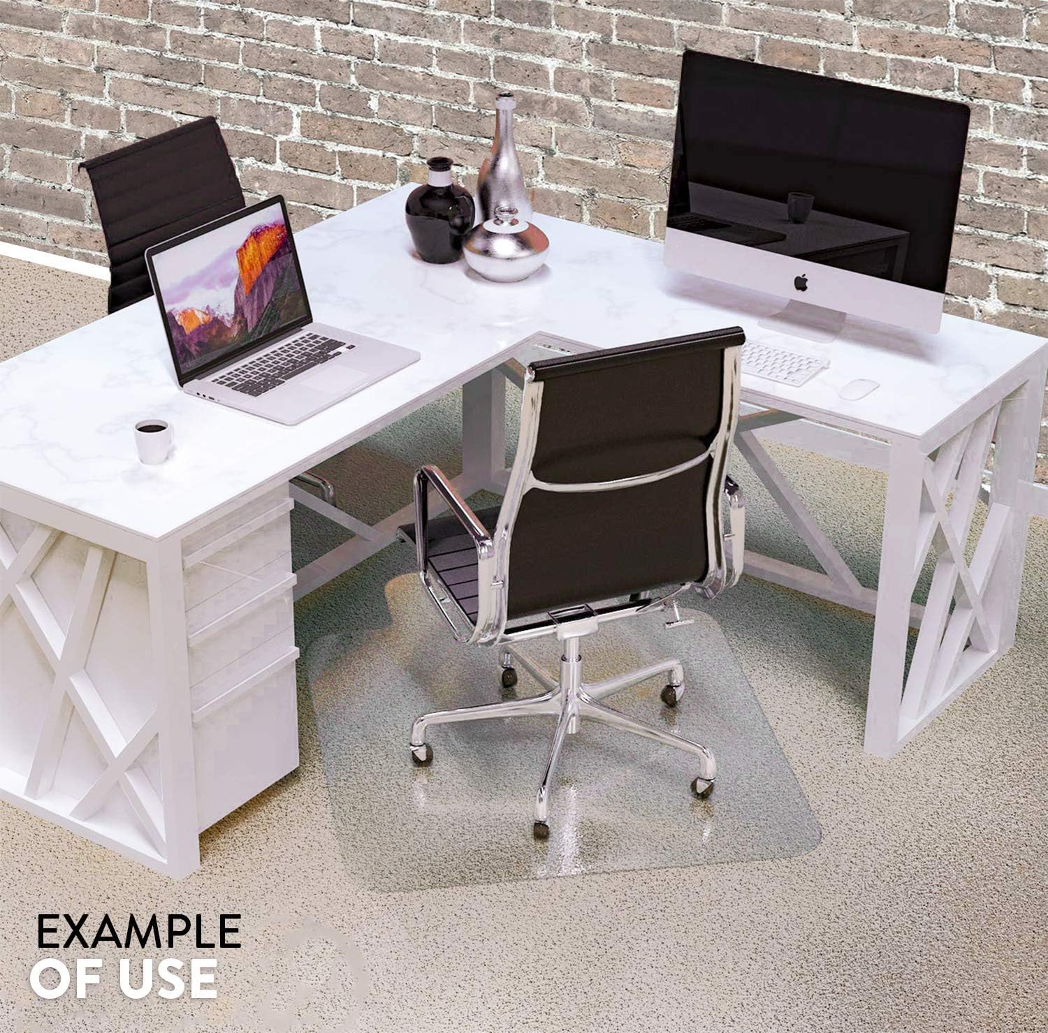Office Chair Mat for Carpeted Floors - Heavy Duty- 48x36: Home & Kitchen