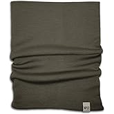 100% Merino Wool - Midweight Neck Gaiter - Skiing Neck Warmer - Winter Face Mask - Multipurpose Headwear