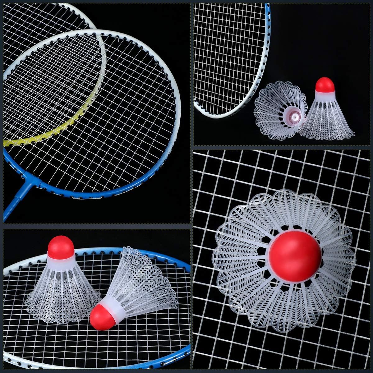 Keehoo 2 Player Badminton Rackets Set-Lightweight & Sturdy-Double Racquets, 2 Shuttlecocks and Carrying Bag Included : Sports & Outdoors