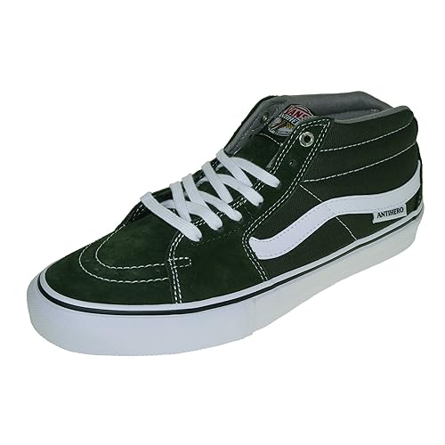 vans mid top hombre verdes