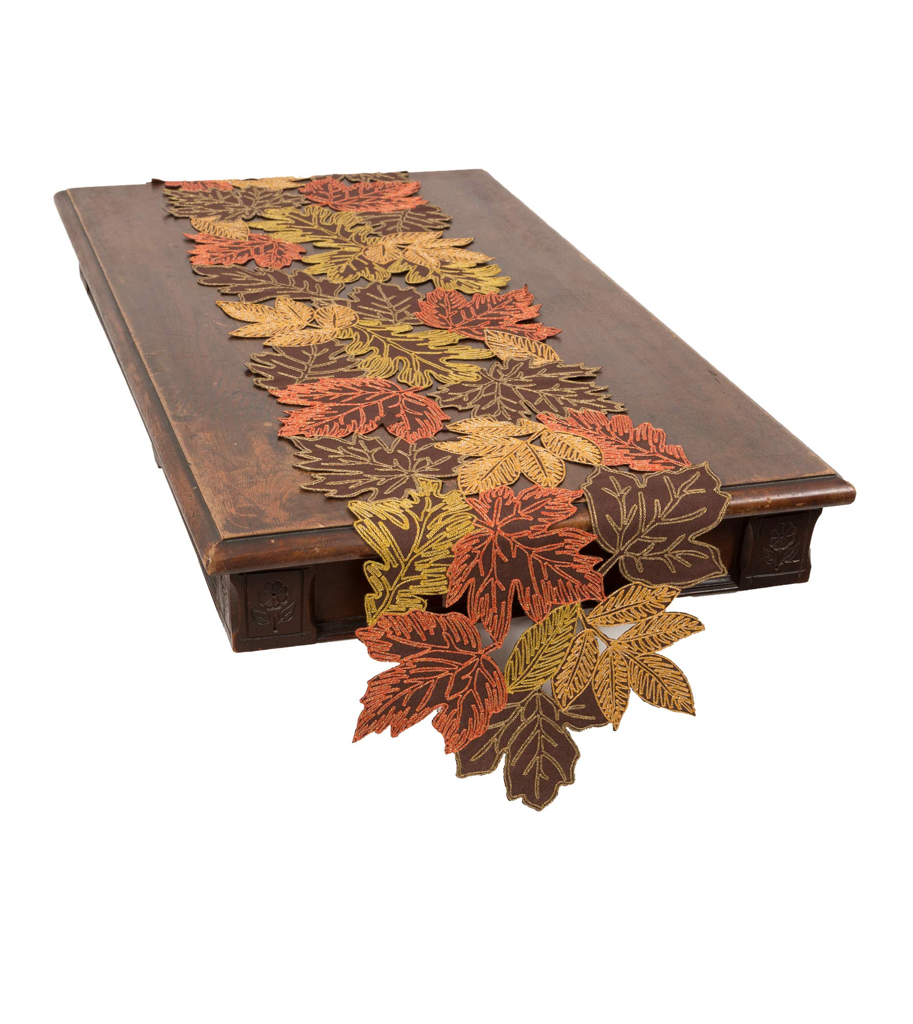 Xia Home Fashions Table Runner, Brown, 15''x90''